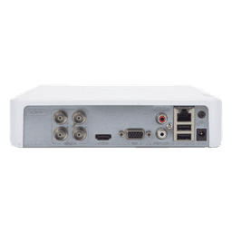 DVR 4 Canales TurboHD + 1 Canal IP / 2 Megapixel (1080p) Lite / Acusense Lite (Busqueda Inteligente Personas Vehiculos) / Audio por Coaxitron / 1 Bahia de Disco Duro / H.265+ / Salida de Vídeo Full HD