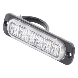 Luz Auxiliar de 6 LED, Azul, Lente Transparente, SAE