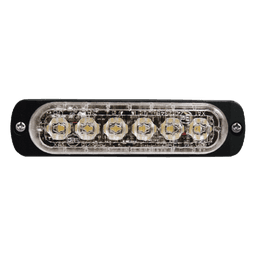 Luz Auxiliar de 6 LED, Azul, Lente Transparente, SAE
