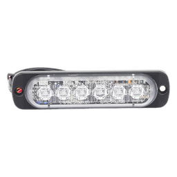 Luz Auxiliar de 6 LED, Azul, Lente Transparente, SAE