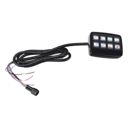 Barra directora de trafico de 8 Modulos, 32 LED, 47 pulgadas, Ambar Con Controlador de 8 interruptores, SAE