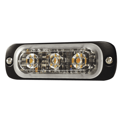 Luz Auxiliar de 3 LED, Azul, Lente Transparente, SAE