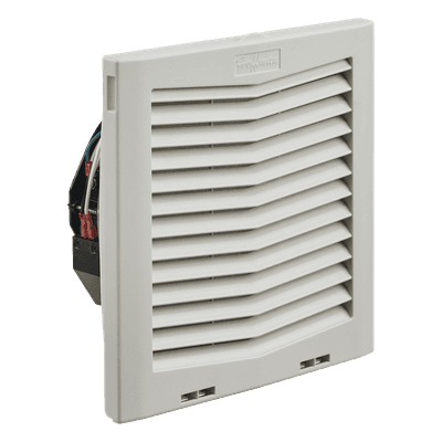 Ventilador con Filtro de Montaje Lateral / 159 CFM / 115 Vca / Diseño Click-Fit / Rejillas con Bisagra / Color Gris Claro