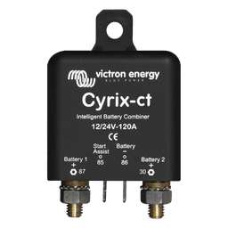 Combinador Inteligente de Baterías / 12/24 V Autorregulado / 120 A / Protección Térmica / StartAssist / Pernos M6 13 mm