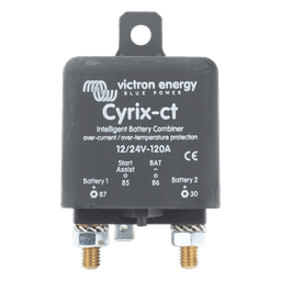 Combinador Inteligente de Baterías / 12/24 V Autorregulado / 120 A / Protección Térmica / StartAssist / Pernos M6 13 mm