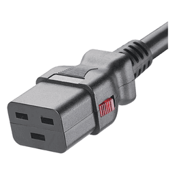 Cable de Alimentación / IEC C20 a C19 / Bloqueo Dual / 15 AWG / 16A 250V / 60 cm (2 pies) / Paquete 10 pzas