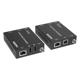Extensor HDMI con KVM / 4K2K@60Hz / 4:4:4 / 18 Gbps / 70 m (229.7 ft) / HDR / PoC Bidireccional / USB 1.1 / Audio 3.5mm