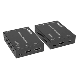 Extensor HDMI con KVM / 4K2K@60Hz / 4:4:4 / 18 Gbps / 70 m (229.7 ft) / HDR / PoC Bidireccional / USB 1.1 / Audio 3.5mm