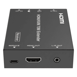 Extensor HDMI con KVM / 4K2K@60Hz / 4:4:4 / 18 Gbps / 70 m (229.7 ft) / HDR / PoC Bidireccional / USB 1.1 / Audio 3.5mm