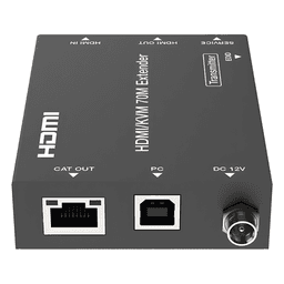 Extensor HDMI con KVM / 4K2K@60Hz / 4:4:4 / 18 Gbps / 70 m (229.7 ft) / HDR / PoC Bidireccional / USB 1.1 / Audio 3.5mm