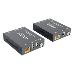 Extensor HDMI con KVM / 4K2K@60Hz / 4:4:4 / 18 Gbps / 70 m (229.7 ft) / HDR / PoC Bidireccional / USB 1.1 / Audio 3.5mm
