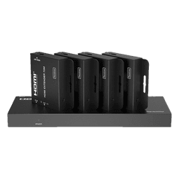 Splitter HDMI 1x4 | Extensor HDMI | 4K@30Hz 40m | 1080p@60Hz 70m | Función PoC |  4:4:4 