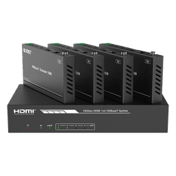 Splitter mas Extensor de Video | 1x4 | ProAV | HDBaseT™ | 120m en 4K@60Hz | 150m en 1080p@60Hz | Cat6/6a/7 | Gestión Avanzada EDID | Control IR y RS232 | PoC | Salida de Audio