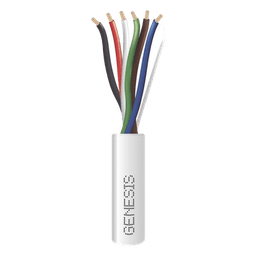 Cable para Alarma / 6 Conductores / Calibre 18 AWG / Plenum / 305 m (1000 ft) / Blanco