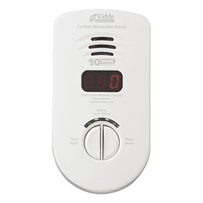 Alarma de monóxido de carbono enchufable a 120 V CA con pantalla digital de PPM y batería de litio sellada de 10 años, paquete de 3