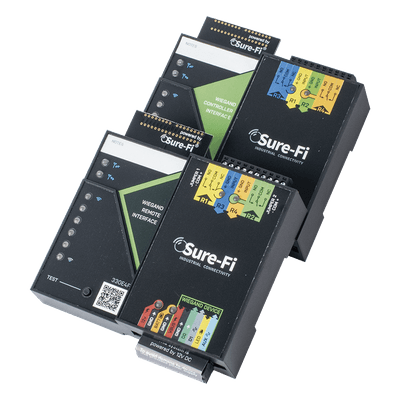 Convertidor de lectora para control de acceso (cableado a inalámbrico) / 1 Wiegand / 2 Relevadores / 2 Entradas / Atraviesa hasta 1.6 KM En Construcción o Material