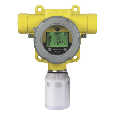 Detector de gas CO2 / Sensor IR 0-2,0% V/V / Salida 4-20 mA + Modbus RTU / LCD tricolor / IP66 / UL/c-UL/INMETRO / 2x NPT 3/4"