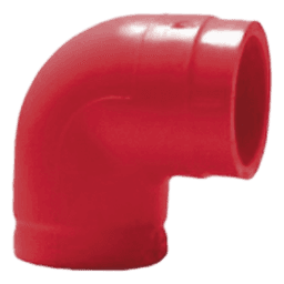 Codo de 90° para Tubería de Aspiración / CPVC Resistente al Fuego / Diámetro ¾ Pulgada / Paquete 10 Piezas / Certificación UL / NFPA / Leyenda Impresa Permanente