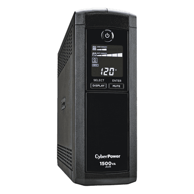 UPS Línea Interactiva / 1500 VA / 900 W / 12 Tomas NEMA 5-15R / 6 con Respaldo / Pantalla LCD / AVR / Supresión 1500 J