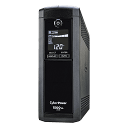 UPS Línea Interactiva / 1500 VA / 900 W / 12 Tomas NEMA 5-15R / 6 con Respaldo / Pantalla LCD / AVR / Supresión 1500 J