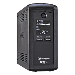 UPS de 1000 VA / 600 W / Topología Línea Interactiva / 9 Tomas NEMA 5-15R / AVR / Pantalla LCD / Supresión 1080 J