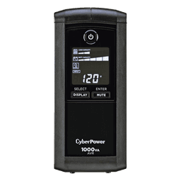 UPS de 1000 VA / 600 W / Topología Línea Interactiva / 9 Tomas NEMA 5-15R / AVR / Pantalla LCD / Supresión 1080 J