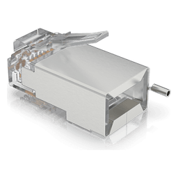 Conectores RJ45 Blindados / Protección ESD / 100 Unidades / Compatibles UISP Cable Pro y Carrier / Sin Soldadura