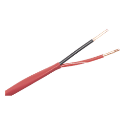 Alambre de Alarma contra Incendios - Bobina de 305 Metros (1000 Pies): 2 x 18 AWG, Rojo, Tipo FPLR, (UL) FT4, Ideal para Sistemas de Detección y Evacuación de Incendios