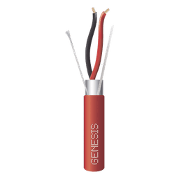 Carrete de 305 Metros (1000 Pies) de Cable / 2 x 14 AWG / Plenum / Blindado / Tipo FPLP / Color Rojo / Para Aplicaciones en Sistemas de Detección de Incendio y Sistemas de Evacuación