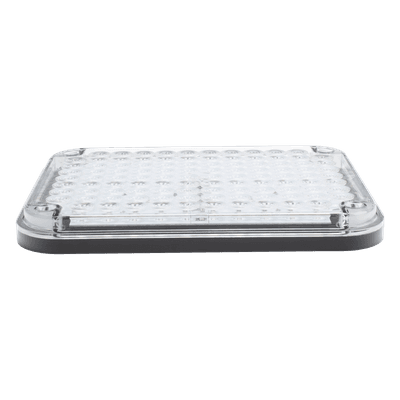 Luz de Advertencia de 9X7", Bicolor Rojo/Claro, Ideal para Ambulancias