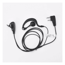 Micrófono-Audífono / Gancho Ajustable / PTT de Solapa / Cable Kevlar / 2 Pines / Compatible ICOM