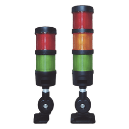 Torre LED indicadora / 2 niveles / Rojo-Verde / Buzzer 85 dB / 24 VCD / 60 mm / IP53