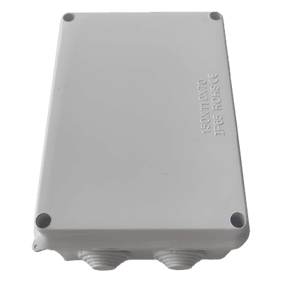 Caja de Derivación-Conexión para Exterior IP65 con 10 Entradas / 150 x 110 x 70 mm / Sellado Seguro con Empaque + 4 Tornillos / Resiste Agua, Polvo y Sol Directo