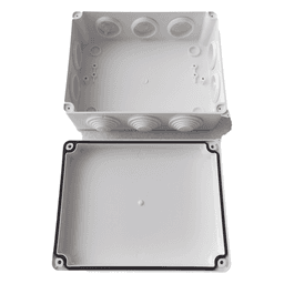 Caja de Derivación-Conexión para Exterior IP65 con 10 Entradas / 200 x 155 x 80 mm / Sellado Seguro con Empaque + 4 Tornillos / Resiste Agua, Polvo y Sol Directo