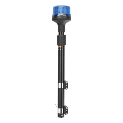 Luz Telescópica para Motocicletas de 8 LED, Azul, Lente Azul, SAE 