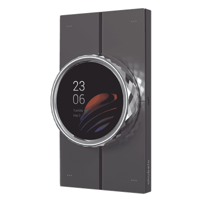 Mini pantalla táctil Hub controlador integrable con sistemas de automatización compatible con múltiples marcas, una entrada de iluminación, 4 botones para escenas. Conexión Wifi