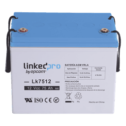 Batería de Respaldo AGM-VRLA / 12 V / 75 Ah / Terminales T3 / UL Certificada / Libre de Mantenimiento