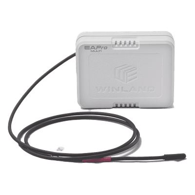 Transmisor Inalámbrico / Sensor de Temperatura y Humedad / Detección de Agua / 2.4 GHz 7 Canales / Alcance 152.4 m (500 ft) / Alimentación Dual AA o 12-24 V DC