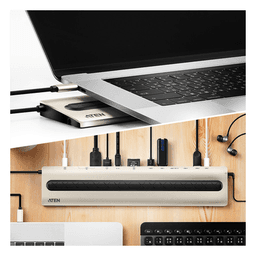 Docking Station USB-C / 13 Dispositivos Simultáneos / Dual Video 4K/60 Hz / USB 3.2 Gen 1 / Ethernet Gigabit / Power Pass-Through 85 W