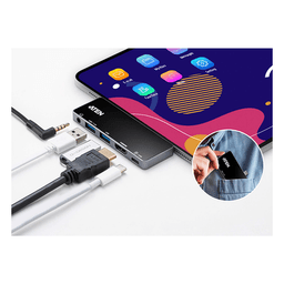 Dock USB-C de Viaje / Thunderbolt 3 / USB 3.2 5 Gbps / HDMI 4K 60Hz / PD 92W / 44g