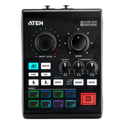 Mezclador de Audio / 6 Canales / DSP con IA / Conversión 24-bit/96 kHz / USB-C / 0.42 kg