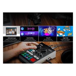 Mezclador de Audio / 6 Canales / DSP con IA / Conversión 24-bit/96 kHz / USB-C / 0.42 kg