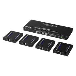 Extensor y Divisor HDMI 1x4 / 4K @ 60 Hz / Hasta 70 m (229.7 ft) / HDR10 / IR Bidireccional / RS232 / PoC