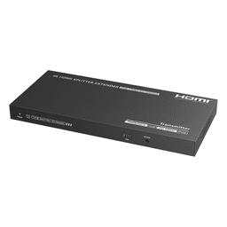 Extensor HDMI sobre IP / 1x8 Distribuidor / 4K @ 60 Hz / 70 m (229.7 ft) / HDR10 / 18 Gbps / PoC / S/PDIF / RS232