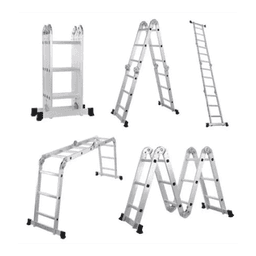 Escalera Multiposiciones / Aluminio / 3.52 m (11.55 ft) / Carga 150 kg / 4 Configuraciones / Resistente a la Corrosión