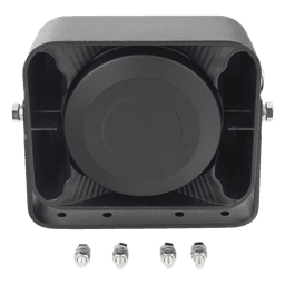 Bocina Compacta de Uso Rudo, 100 Watts de Potencia, Ideal para Vehículos de Encubierto, 8 Ohms de Impedancia