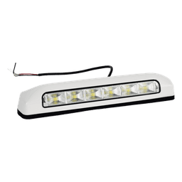 Luz de Escena, 6 LED, IP67, con bisel color blanco, Ideal para Ambulancias y Vehiculos de trabajo