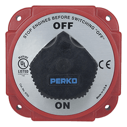Interruptor de Desconexión de Batería / 480 A Continuos / 1200 A Intermitentes / 6-32 VDC / Terminales 1/2 Pulgada / Montaje Marino