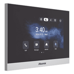 Monitor ANDROID / Soporta APP Android / Pantalla Touch Screen LCD 7" / WiFi / Punto WIFI / Bluetooth / PoE / SIP / 8 Entradas de Alarma / 1 Salida de Relé / Comunicación con App de Familiares / Administración 100 % en la Nube