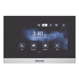 Monitor ANDROID / Soporta APP Android / Pantalla Touch Screen LCD 7" / WiFi / Punto WIFI / Bluetooth / PoE / SIP / 8 Entradas de Alarma / 1 Salida de Relé / Comunicación con App de Familiares / Administración 100 % en la Nube